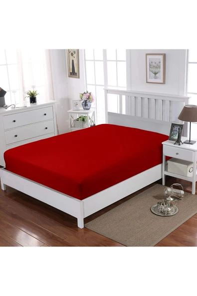 Lastikli %100 Pamuk Penye Çarşaf 140x200 ürün görseli 1