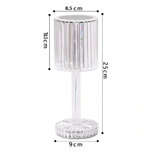 Powermaster Ha-1788 Dekoratif Rgb Led'li Ambiyans Masa Gece Lambası Şarjlı Dokunmatik Tuşlu - 2