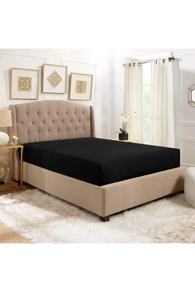 140 x 200 Yataklar İçin Çift Kişilik Lastikli Ranforce Dokuma Kumaş Çarşaf ürün görseli
