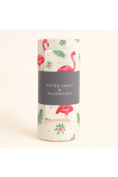 Desenli Çift Kişilik Lastikli Battal 180 X 200 Çarşaf ve 2 Adet Yastık Kılıfı - 2