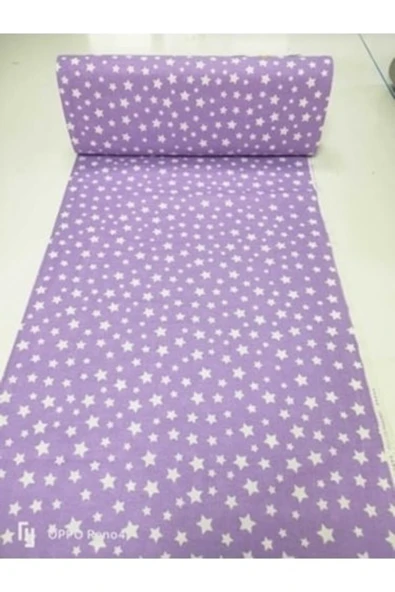 Nevresimlik, Çarşaflı, Örtülük Lila Yıldız Kumaş ürün görseli