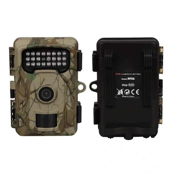 Powermaster Rf06 20mp 24 Led Pır Sensörlü 2.0" Renkli Lcd Ekran 128gb Sd Kart Destekli Fotokapan Kamuflaj Kamera - 2