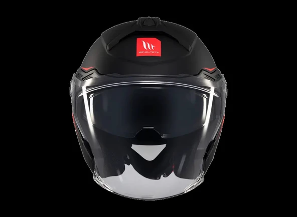 KASK MT COSMO SV ÇENESİZ GÖZLÜKLÜ MAT SİYAH - Resim 3