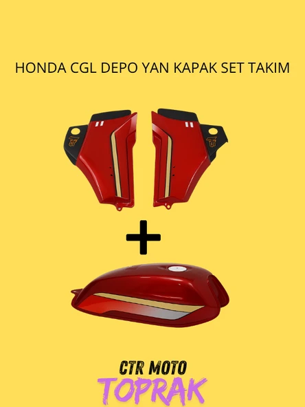 Honda CGL Depo Yan Kapak Set Takım – Uyumlu Depo ve Yan Kapak Boya Seti ürün görseli 1
