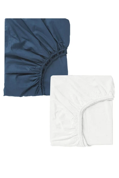 2 Adet Pamuklu Ve Lastikli 60 X 120 X 15 Cm Penye Bebek Çarşaf ürün görseli