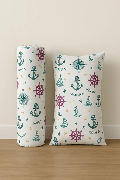 Çift Kişilik Desenli Lastikli Çarşaf Seti 160x200 Cm + 2 Adet Yastık Kılıfı 50x70 - Resim 2