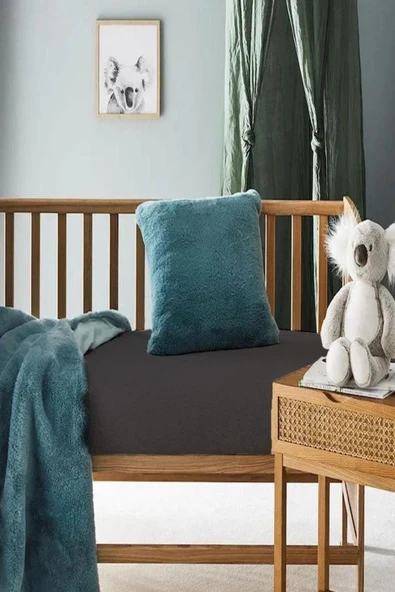 2 Adet Pamuklu ve Lastikli 60 x 120 x 15 cm Penye Bebek Çarşaf - Resim 3