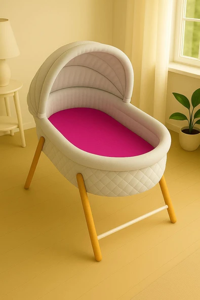 2 Adet Pamuklu ve Lastikli 60 x 120 x 15 cm Penye Bebek Çarşaf - Resim 5