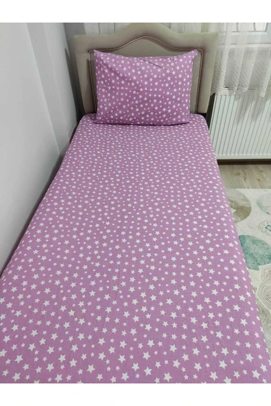 Çift Kişilik Yorgan Kılıfı 2 Adet Yastık Kılıfı Yıldız ürün görseli