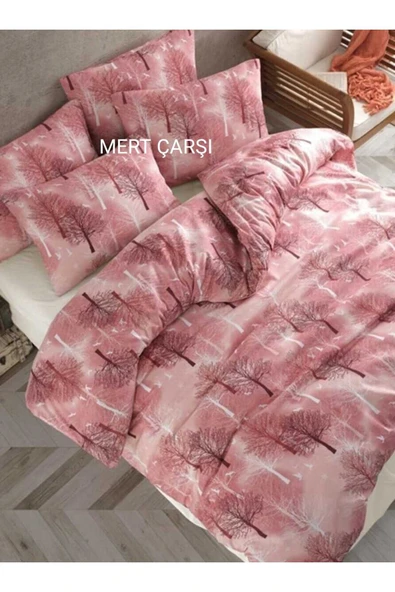 Tek Kişilik Yorgan Kılıfı 1 Adet Yastık Kılıfı Ağaç Desen ürün görseli