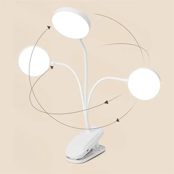 Powermaster Bl-1213 Usb'li Dokunmatik Düğmeli Üç Modlu Beyaz Işık Masa Lambası - 2