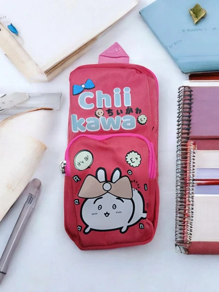 Relaxion Üç Gözlü Greyhound Chi Kawa Pembe Kalem Çantası/Kalemlik (160) - 2