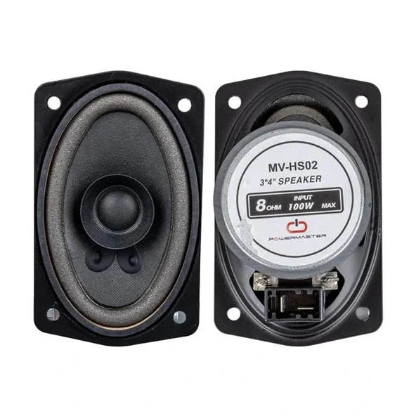 Magicvoice Mv-hs02 3x4'' 7.5x10 Cm 8 Ohm Max 100 Watt Oval Oto Hoparlör