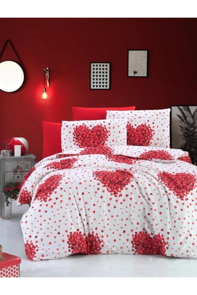 Çift Kişilik Pamuklu Lastikli Çarşaf Takımı Ranforce Kumaş - 2