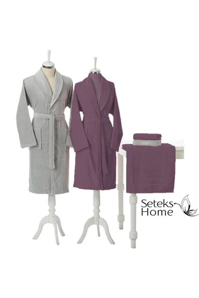 Camellia Happy Aile Seti - Gri Mürdüm ürün görseli