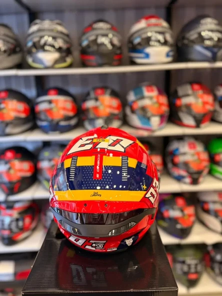 KASK MT COSMO SV SERGIO GARCIA E5 PARLAK KIRMIZI - Resim 5