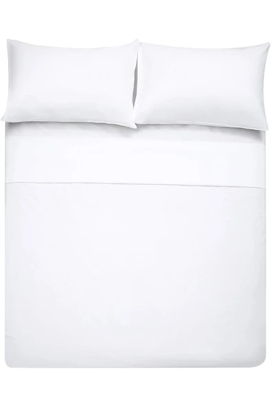 Çarşafı Lastikli Battal Boy Düz Renk Nevresim Takımı ürün görseli 1