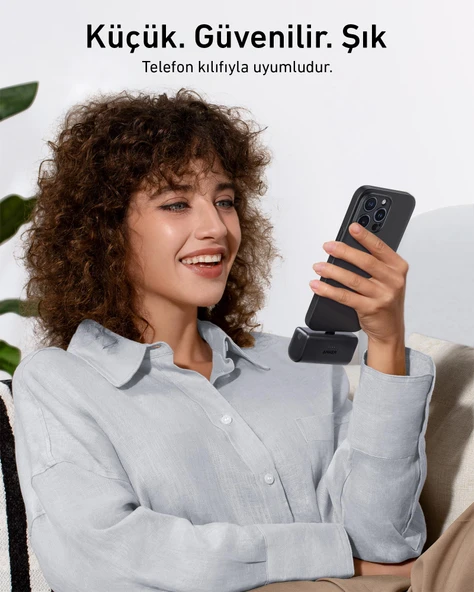 Anker Nano 5000mh Powerbank Beyaz - A1653 - Resim 6