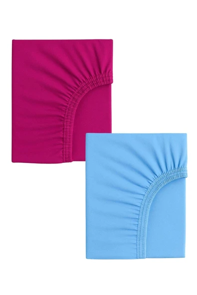 2 Adet Pamuklu ve Lastikli 60 x 120 x 15 cm Penye Bebek Çarşaf ürün görseli