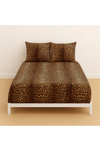 Desenli 140 x 200 Yataklar İçin Lastikli Çarşaf ve 2 Adet Yastık Kılıfı ürün görseli 1