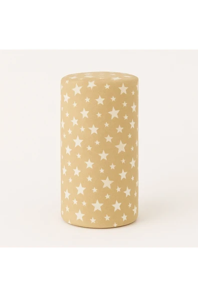 Desenli 160 x 200 cm Çift Kişilik Sütlü Yıldız Lastikli Çarşaf ve 2 Adet Yastık Kılıfı - Resim 2