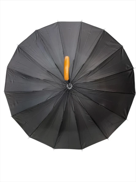 Alaska Baston Şemsiye Çoban Siyah AL005 - 3