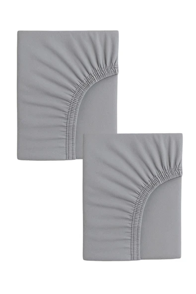 2 Adet Pamuklu ve Lastikli 60 x 120 x 15 cm Penye Bebek Çarşaf ürün görseli