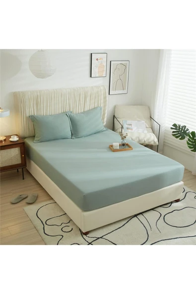 140 x 200 Yataklar İçin Çift Kişilik Lastikli Ranforce Dokuma Kumaş Çarşaf ürün görseli