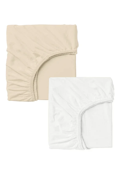 2 Adet Pamuklu Ve Lastikli 60 X 120 X 15 Cm Penye Bebek Çarşaf ürün görseli