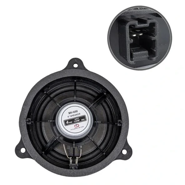 Magicvoice Mv-650 6'' 16 Cm 4 Ohm Max 120 Watt Üçgen Oto Hoparlör Tekli (nissan) - Resim 2