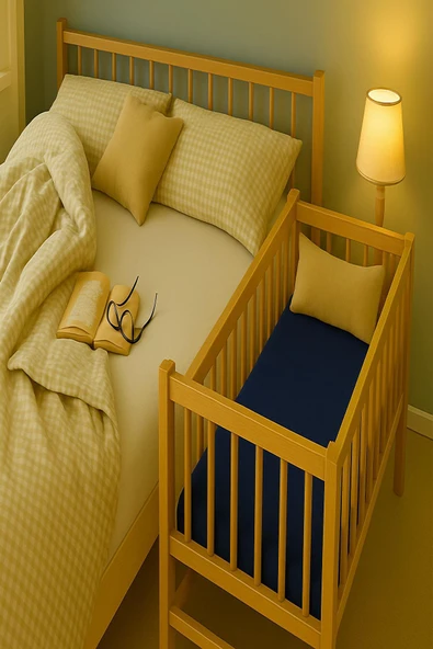 2 Adet Pamuklu ve Lastikli 60 x 120 x 15 cm Penye Bebek Çarşaf - Resim 6