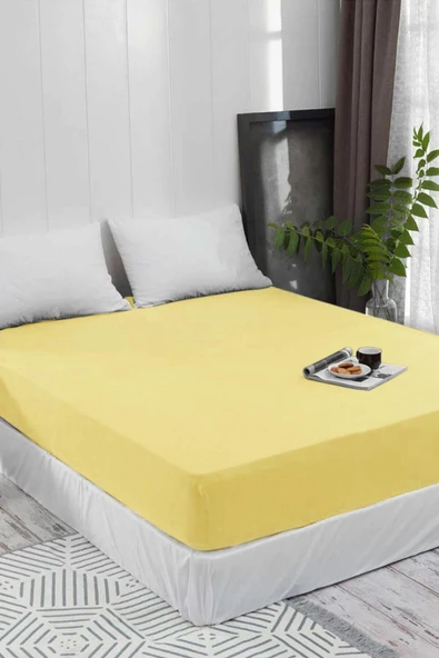 Battal ve Büyük Yataklar için Lastiksiz Düz Renk Çarşaf 240x260 Cm ürün görseli