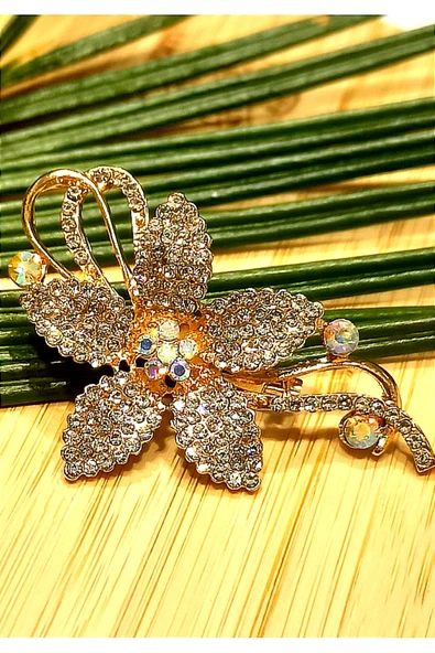 Monalisa Home Renkli Sarı Renk Broş ürün görseli 1