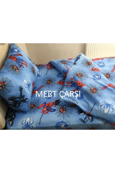 Tek Kişilik Spiderman Nevresim Çarşaf Takımı - Resim 2