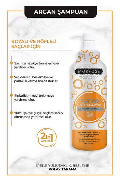 Argan İçerikli Şampuan 1000 ml - Resim 2