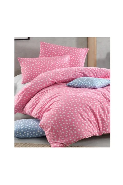 Tek Kişilik Yorgan Kılıfı 1 Adet Yastık Kılıfı Yıldız Desen ürün görseli