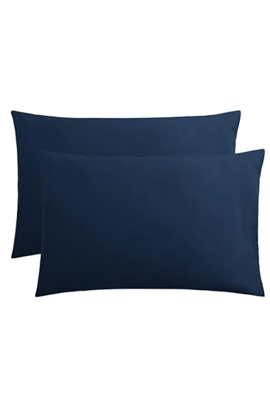 Stella Flavo 2'li Yastık Kılıfı 50x70+20cm Kapaklı Lacivert
