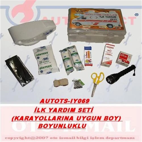 AUTO TSIY069 İLK YARDIM SETİ KARAYOLLARINA UYGUN BOY BOYUNLUKLU HIRDAVAT GZD111113 ürün görseli 1