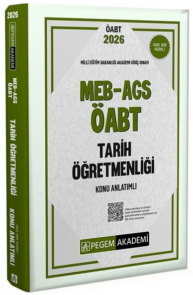 Pegem 2026 ÖABT MEB-AGS Tarih Öğretmenliği Konu Anlatımı Pegem Akademi Yayınları ürün görseli