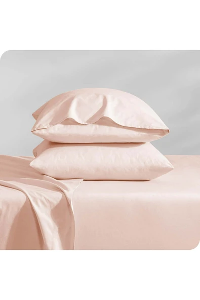 Düz Pamuklu 2'li Yastık Kılıfı 50x70 Somon ürün görseli