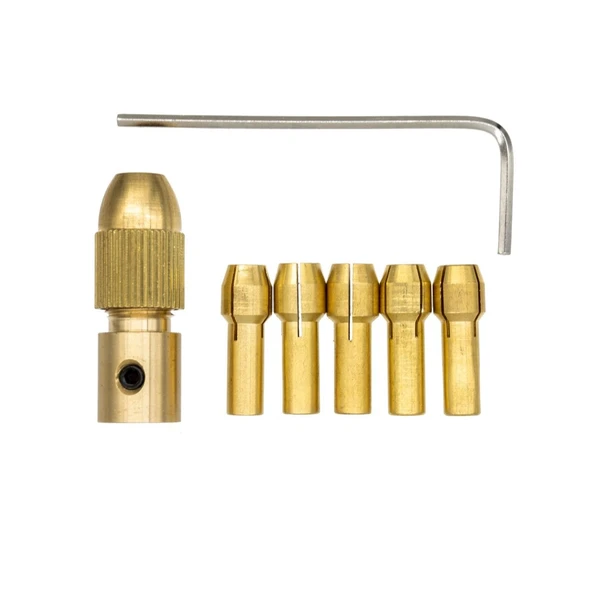 5339 Motor Mili Uyumlu Pensli Mini Mandren Set 7 Parça - Resim 3