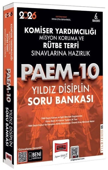 Yargı 2026 Komiser Yardımcılığı Misyon Koruma ve Rütbe Terfi PAEM-10 Disiplin Yıldız Soru Bankası Çözümlü Yargı Yayınları ürün görseli 1