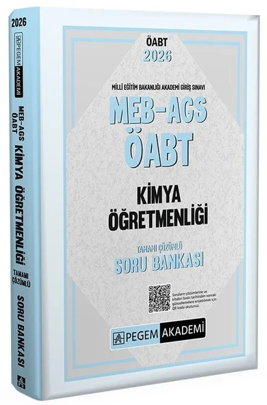 Pegem 2026 ÖABT MEB-AGS Kimya Öğretmenliği Soru Bankası Çözümlü Pegem Akademi Yayınları ürün görseli