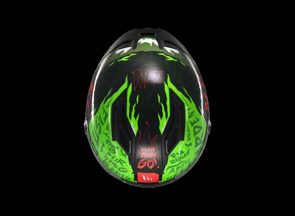 KASK MT STINGER ARDENT C6 PARLAK SİYAH/YEŞİL - 4