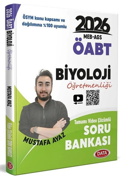 Data 2026 ÖABT MEB-AGS Biyoloji Öğretmenliği Soru Bankası Çözümlü - Mustafa Ayaz Data Yayınları ürün görseli 1