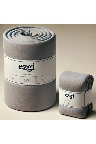 Tek Kişilik 120 x200 Gri Ranforce Dokuma Lastikli Çarşaf ve Yastık Kılıfı ürün görseli 1