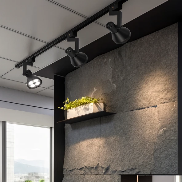 Cata CT-5314 Karina 33W Ray Spot LED Armatür Siyah Kasa 3200K Günışığı Ev ve Ofis Aydınlatma Lambası - 2