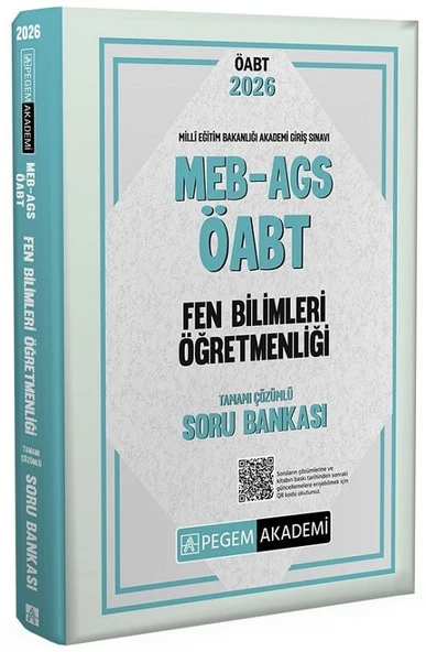 Pegem 2026 ÖABT MEB-AGS Fen Bilimleri Öğretmenliği Soru Bankası Çözümlü Pegem Akademi Yayınları ürün görseli
