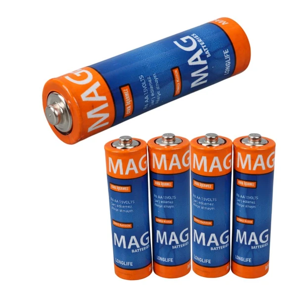 Mag Batteries MG-26171 Karbon Çinko AA 60'Lı Paket Kalem Pil - 3