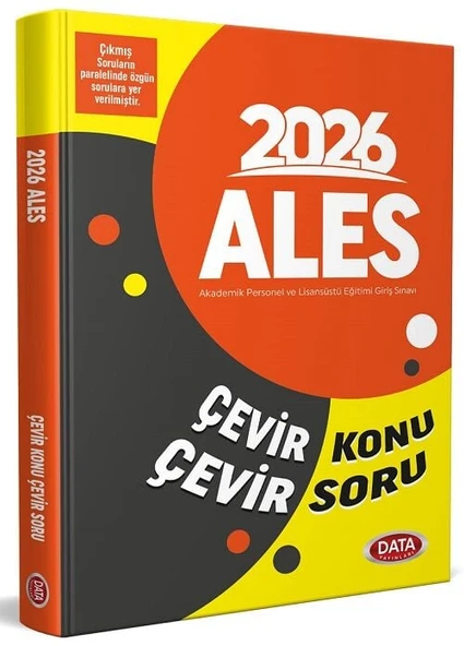 Data 2026 ALES Çevir Konu Çevir Soru Data Yayınları ürün görseli